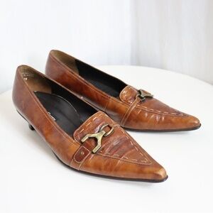 PAUL GREEN Leather Pointed Toe Pumps